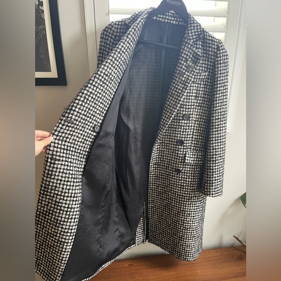 The Kooples - Mark Graphic Houndstooth wool coat - Picture 11 of 14
